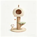Pumpkin Shaped Cat Tree with Cat Nest – OEM Sisal Scratching Post & Two-Tier Platform – Custom Pet Furniture Manufacturer China